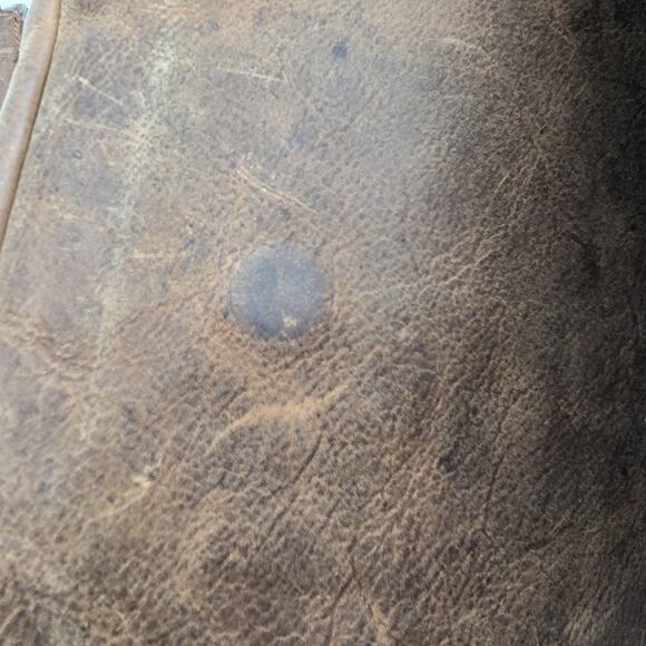 Wilsons Leather Messenger Bag Brown Vintage Legal Breifcase Shoulder Distressed - Picture 15 of 16